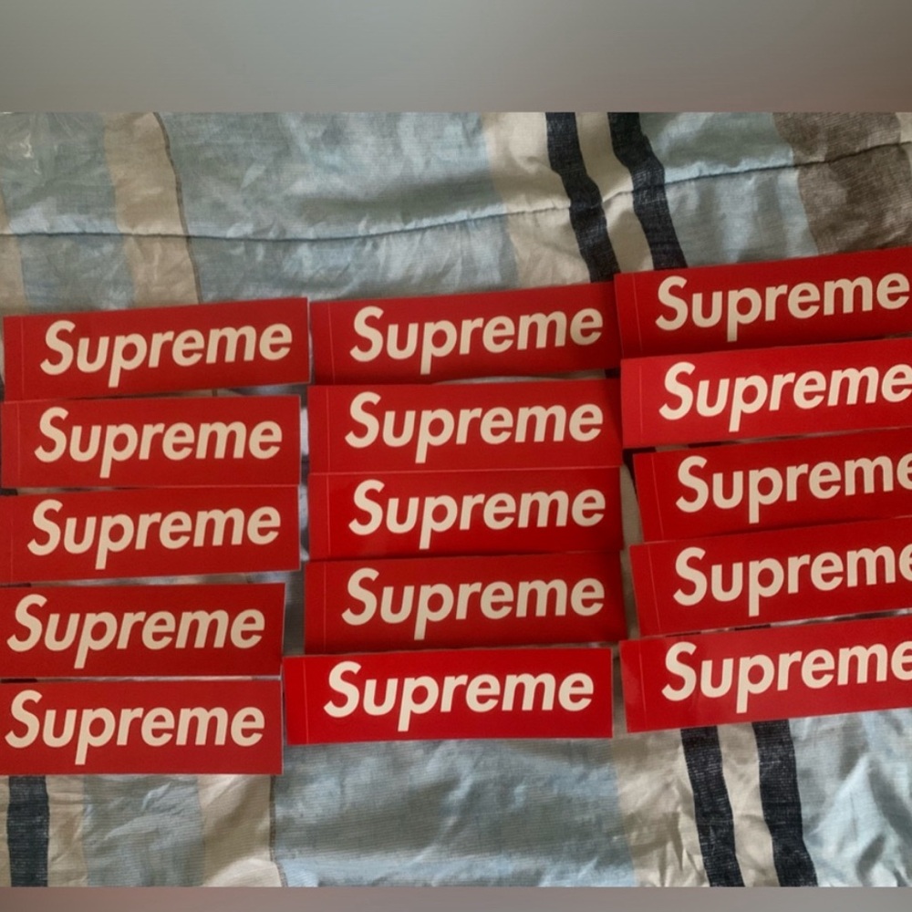 15 Supreme Box Logo Stickers